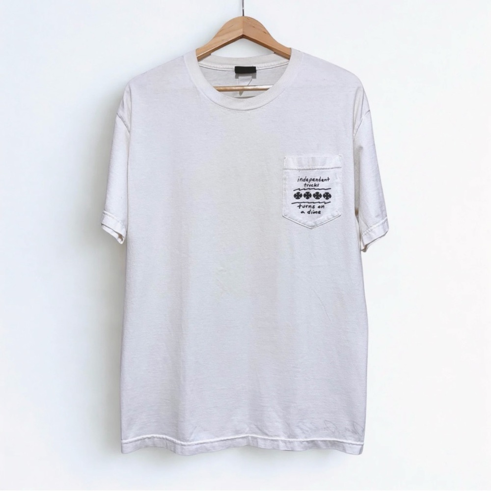 🤍 Independent Trucks Vintage Skate Tee - Signed by Dan Drehobl